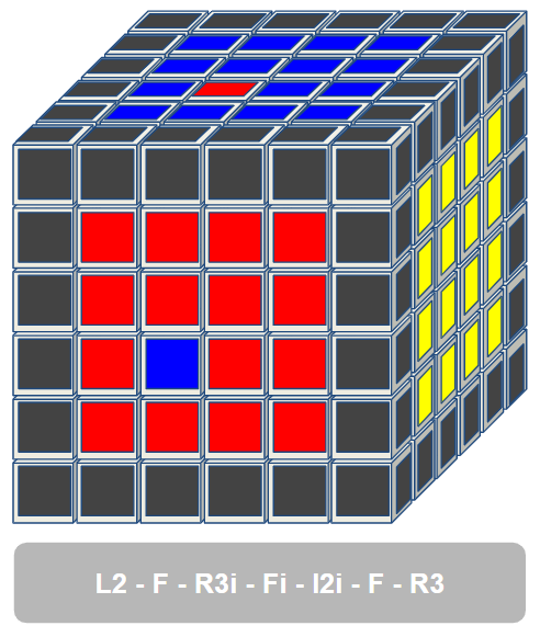 6x6 kubus middenblokjes ruilen